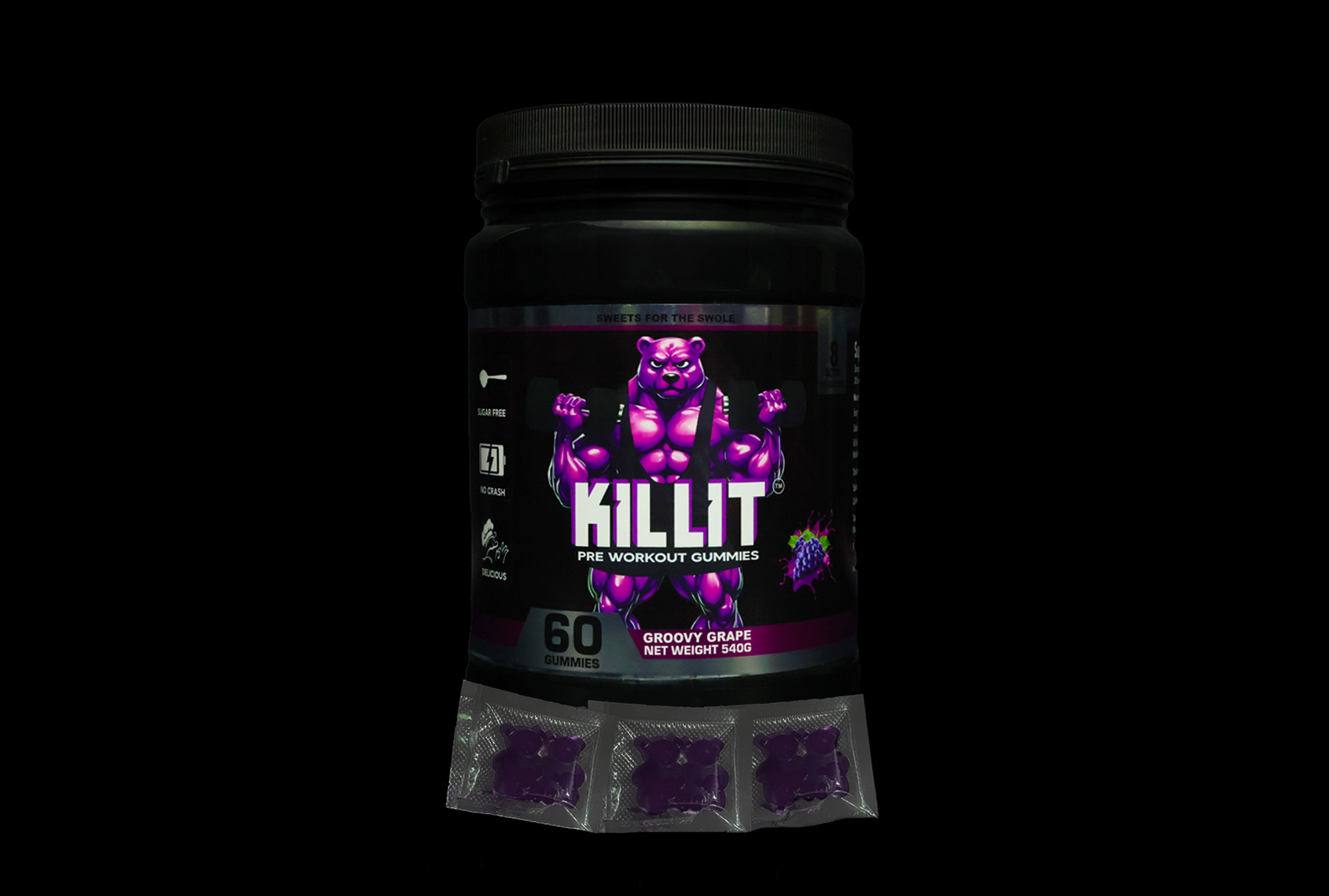 GROOVY GRAPE                                                                                     (60 Gummies)